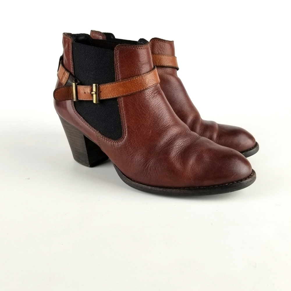 Paul Green Munchen Brown Leather Ankle Boots  8.5 US